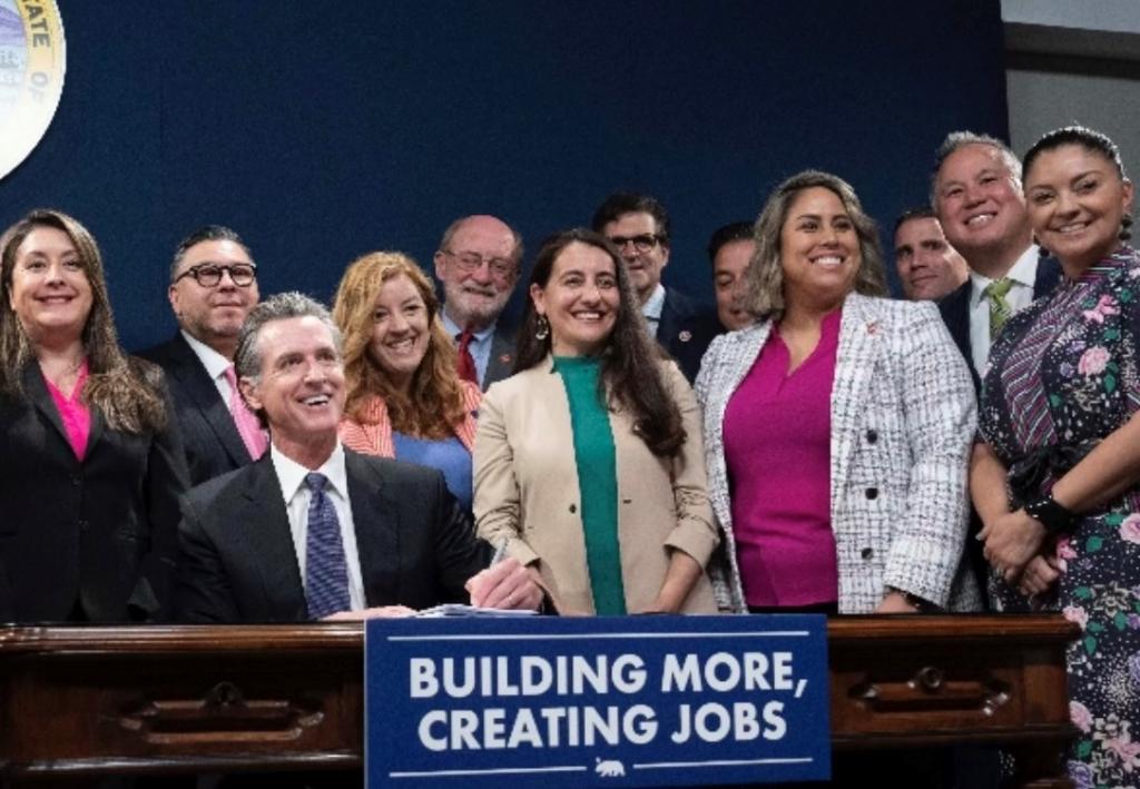 Senator Ashby and other Senators attend Bill Signing Event with Governor Newsom